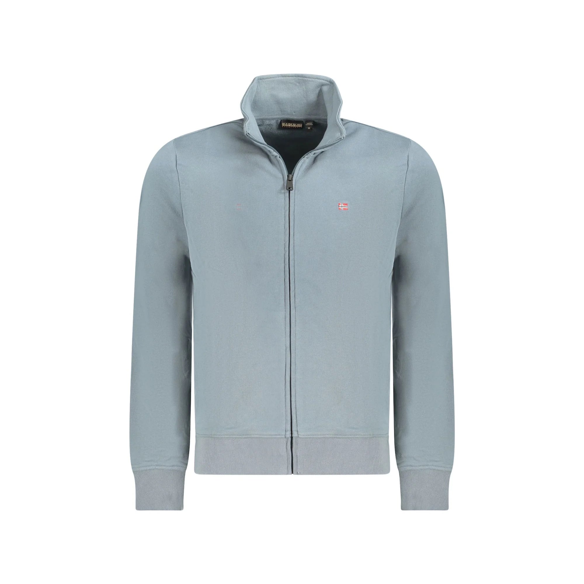 NAPAPIJRI FELPA CON ZIP UOMO GRIGIO