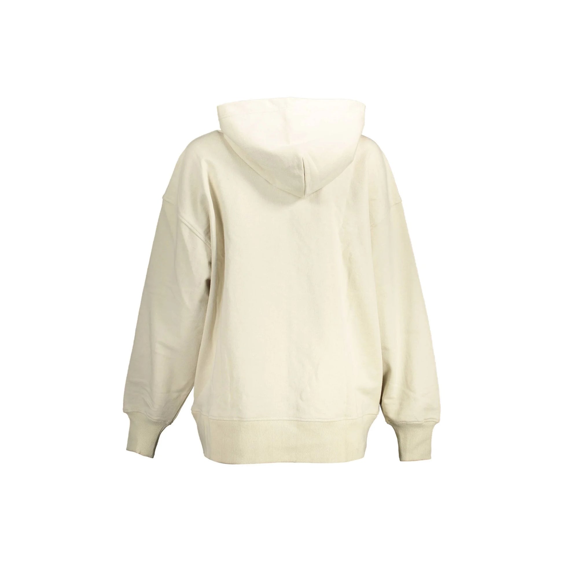 Calvin Klein Felpa Maniche Lunghe Donna Beige Ricamo Felpe - vista 2