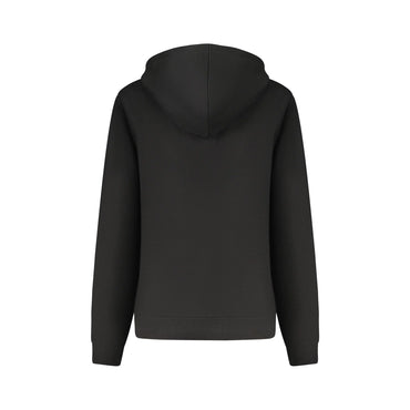 Fila Felpa Donna Nera Cappuccio Garzata Ricamo Logo Felpe nero - vista 2
