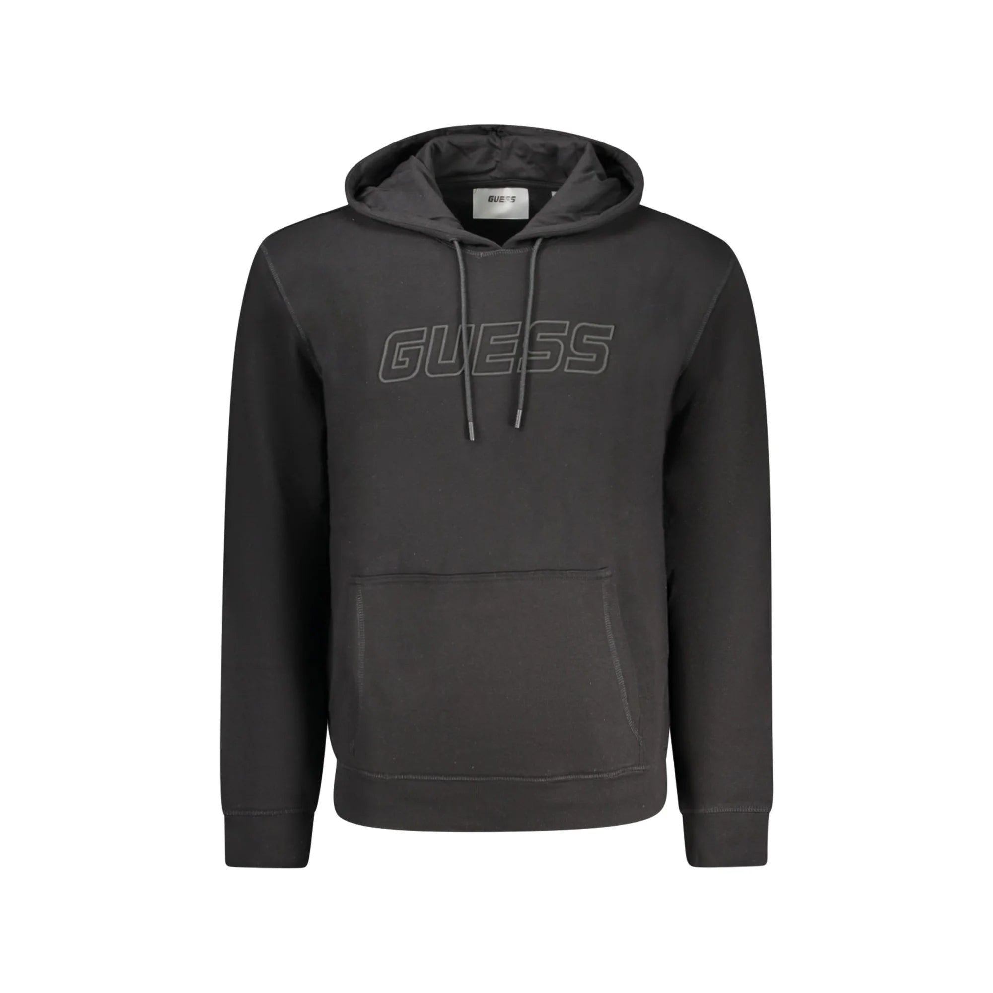 GUESS JEANS FELPA SENZA ZIP UOMO NERO