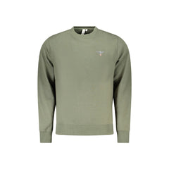 Accademia Militare Felpa Maniche Lunghe Uomo Verde Ricamo Logo