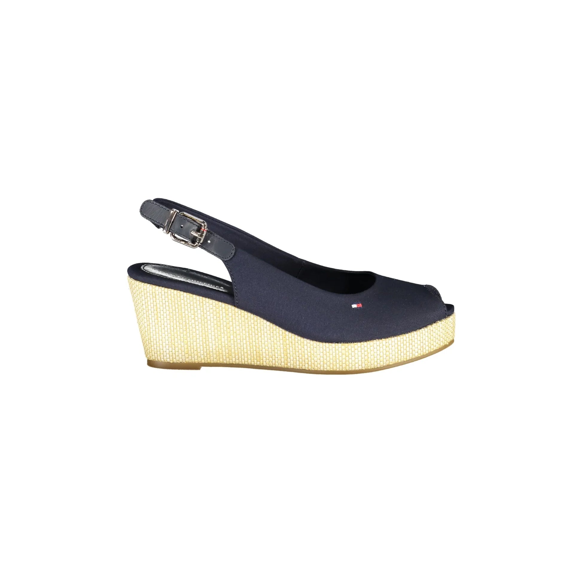 Tommy Hilfiger Sandali Pelle Sandali Donna Blu Tacco 7 cm Logo - foto prodotto