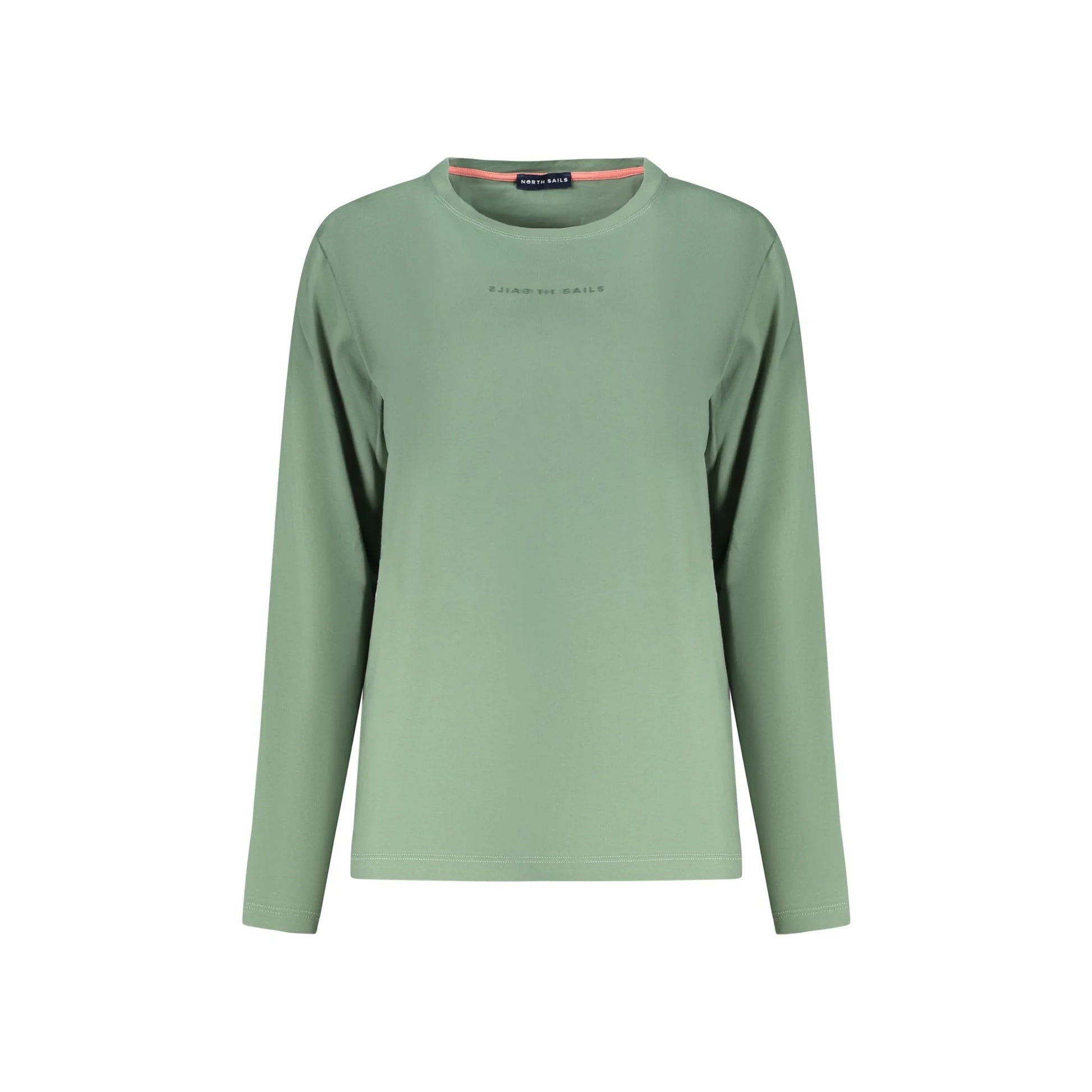 North Sails T-Shirt Maniche Lunghe Donna Verde Stampa in Rilievo Logo - foto prodotto