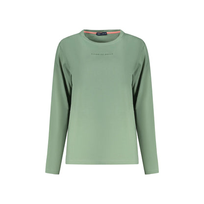 North Sails T-Shirt Maniche Lunghe Donna Verde Stampa in Rilievo Logo - foto prodotto