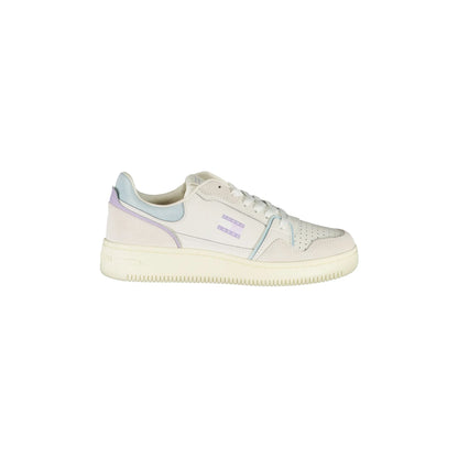 TOMMY HILFIGER Sneakers Donna Bianche con Lacci e Dettagli Azzurri Bianco - foto prodotto