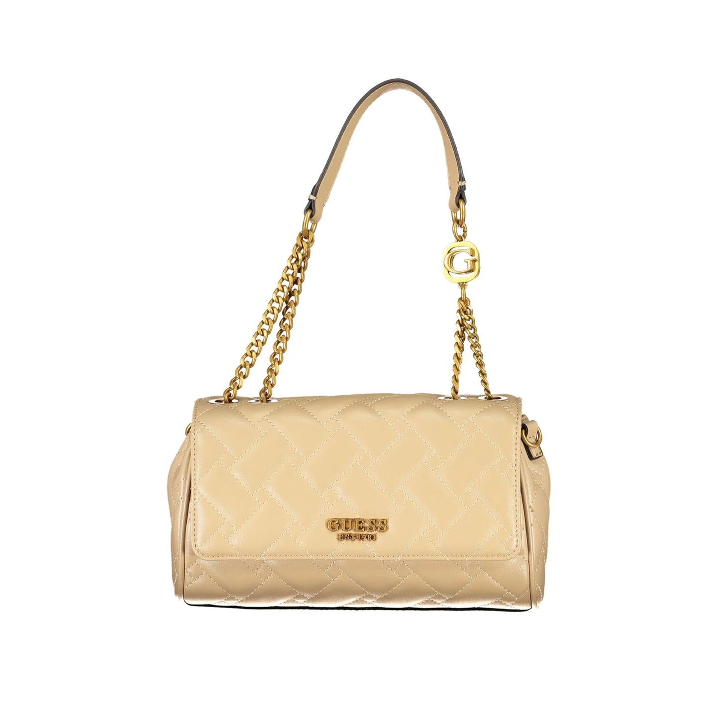 Guess Jeans Borsa Donna a Spalla Beige Gracelynn con Manico in Catena Borse - foto prodotto