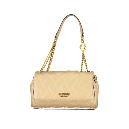 Guess Jeans Borsa Donna a Spalla Beige Gracelynn con Manico in Catena Borse - foto prodotto