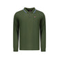 Norway 1963 Polo Uomo Verde Maniche Lunghe Cotone Ricamo Logo - foto prodotto