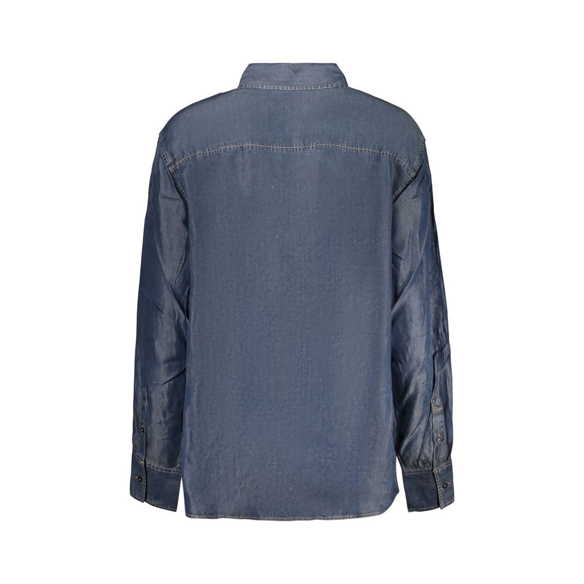 DESIGUAL CAMICIA MANICHE LUNGHE DONNA BLU