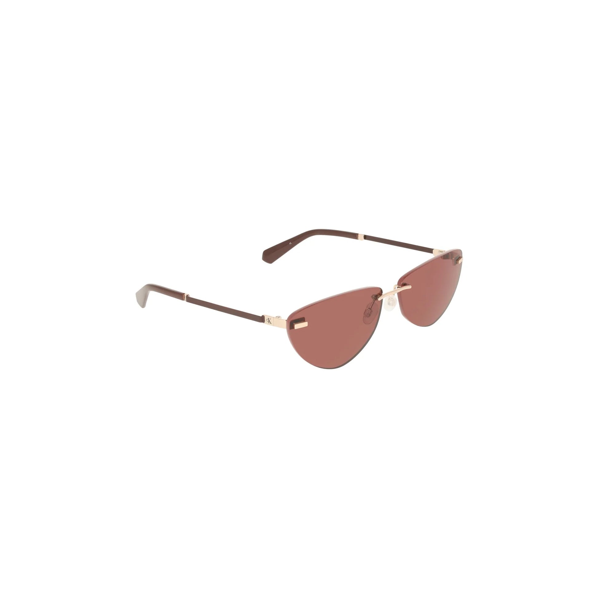 Calvin Klein Occhiali da Sole Donna Rosa Lente a Goccia Logo - vista 3