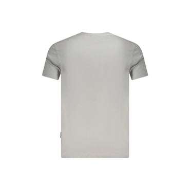 Napapijri T-Shirt Maniche Corte Uomo Grigia Ricamo grigio - vista 2