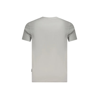 Napapijri T-Shirt Maniche Corte Uomo Grigia Ricamo grigio - vista 2