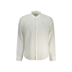 Timberland Camicia Maniche Lunghe Uomo Bianca Ricamo