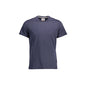 Tommy Hilfiger T-Shirt Uomo Blu Girocollo Cotone Ricamo Logo - foto prodotto