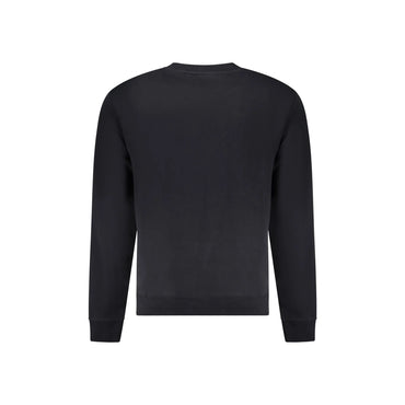 Napapijri Felpa Uomo Nera Girocollo Relaxed Fit Logo Felpe nero - vista 2