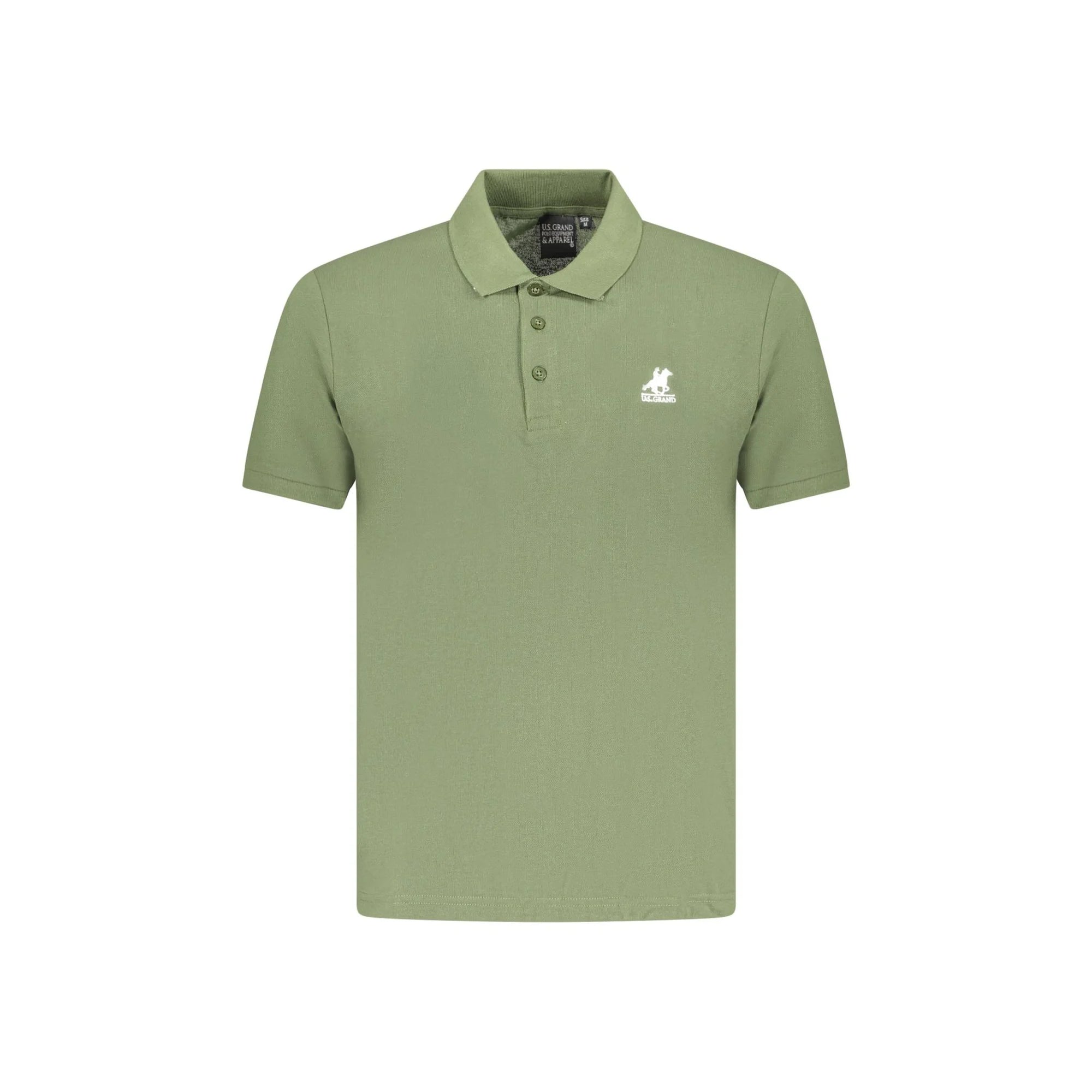 U.S. GRAND POLO POLO MANICHE CORTE UOMO VERDE