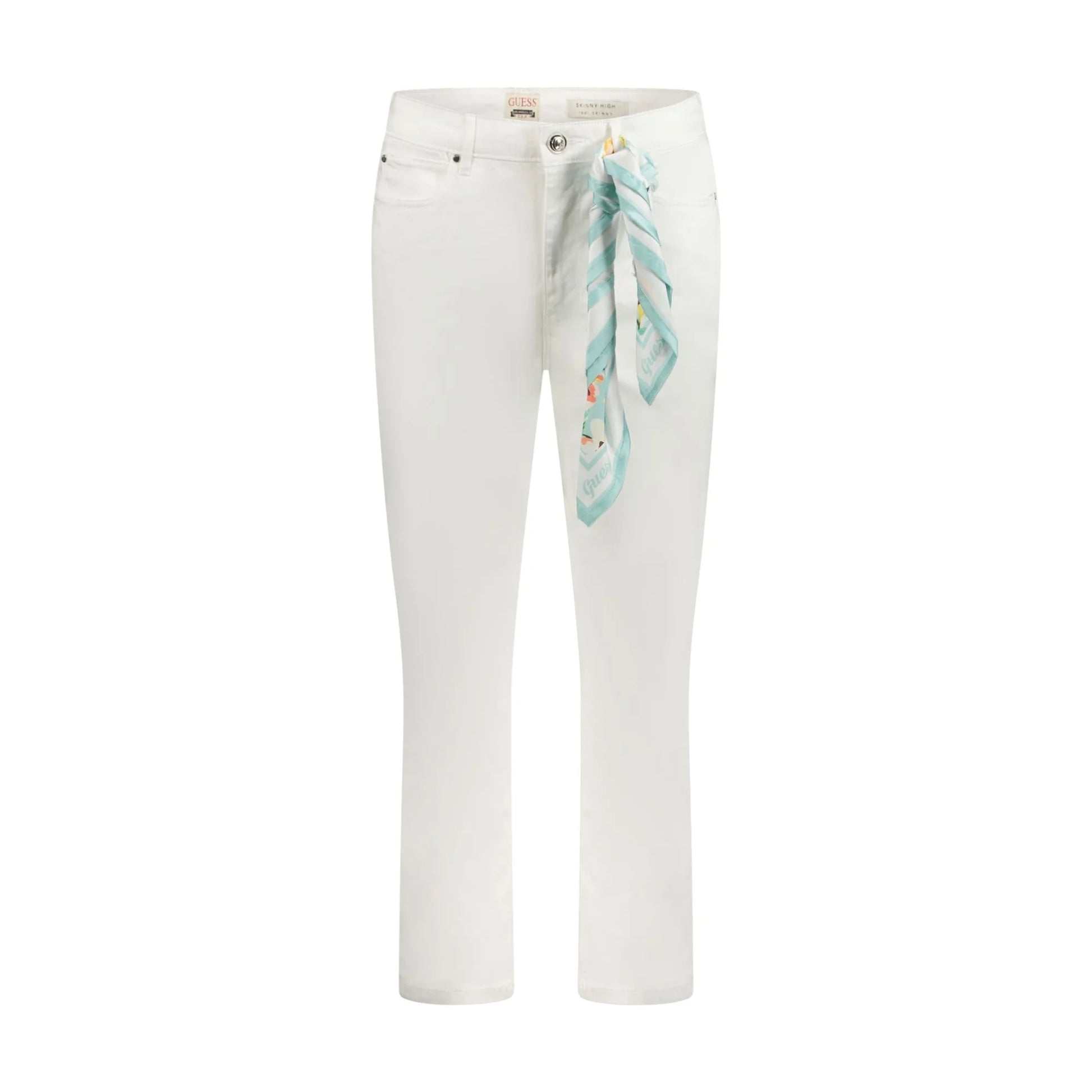 Guess Jeans Donna Bianco Foulard Removibile Logo - foto prodotto