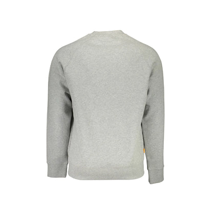 Timberland Felpa Maniche Lunghe Uomo Grigia Stampa Logo Felpe grigio - vista 2