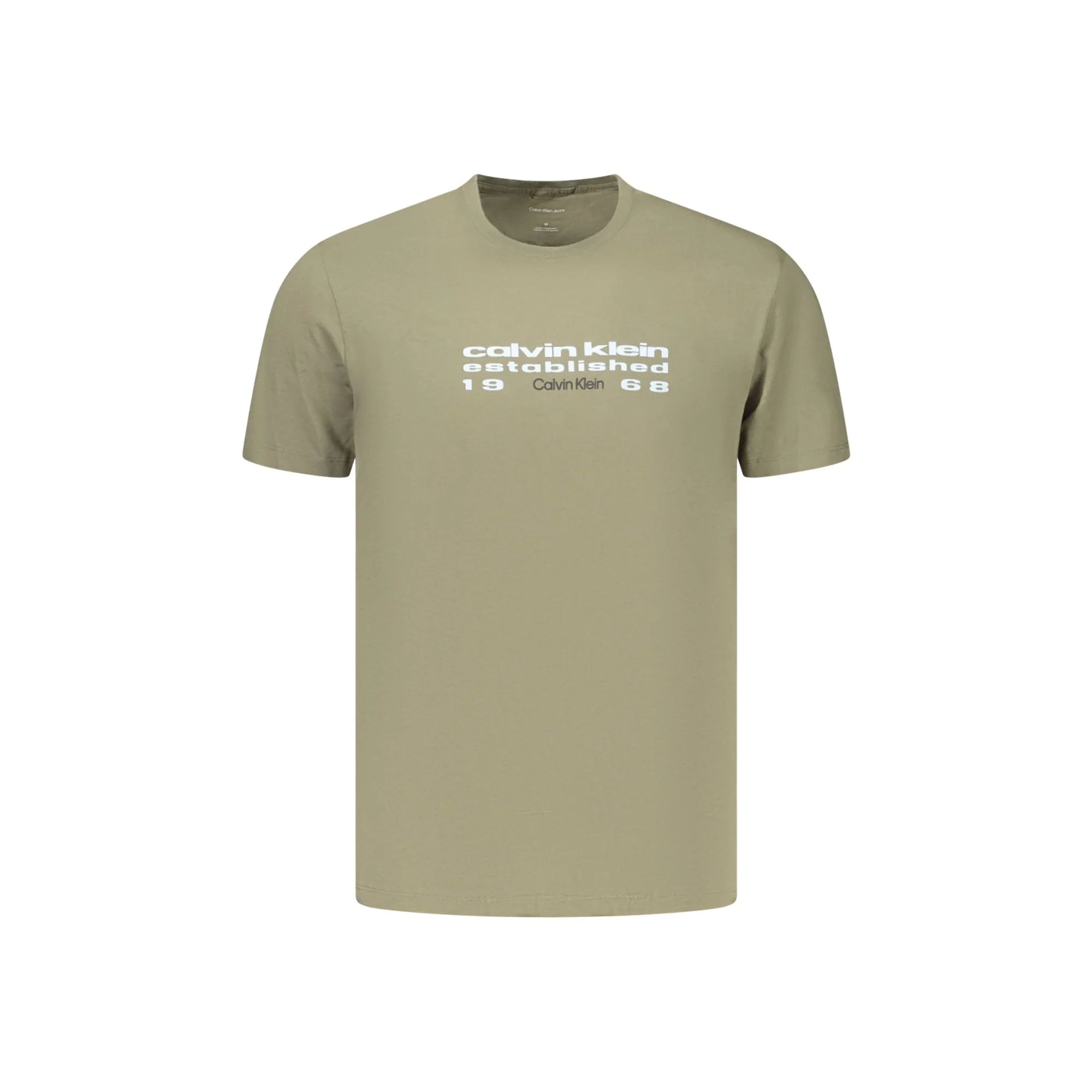 CALVIN KLEIN T-SHIRT MANICHE CORTE UOMO VERDE