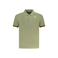 K-Way Polo Maniche Corte Uomo Verde Logo