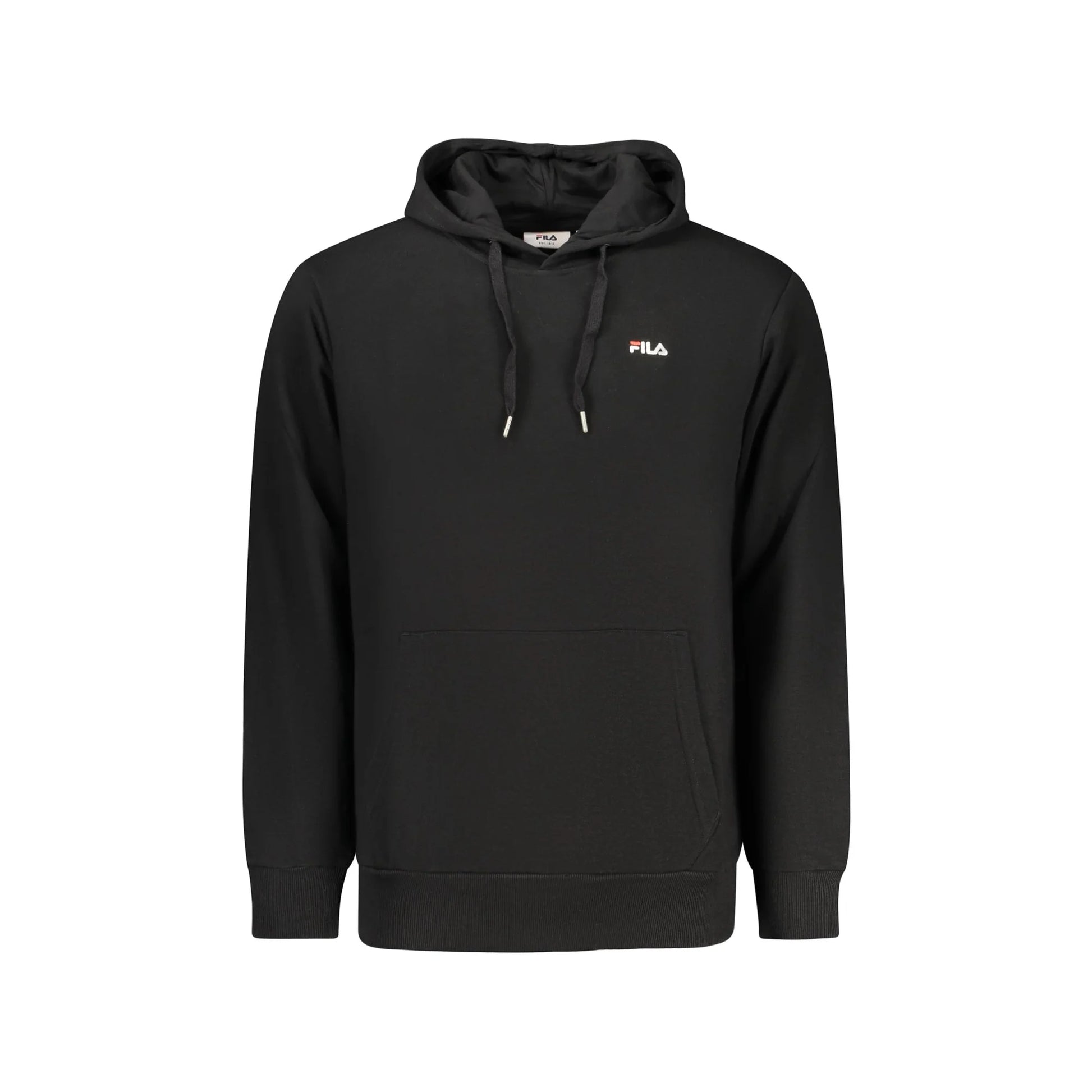 Fila Felpa Uomo Nera Cappuccio Garzata Ricamo Logo Felpe Nero - foto prodotto