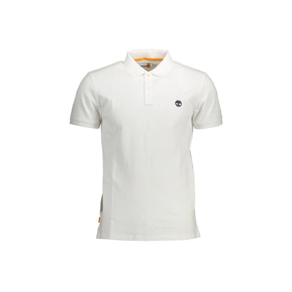 Timberland Polo Maniche Corte Uomo Bianca Ricamo Bianco - foto prodotto