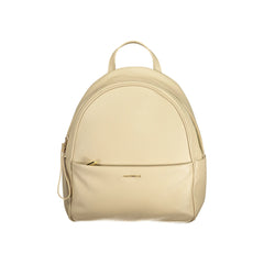 Coccinelle Zaino Pelle Donna Beige Chiusura con Zip