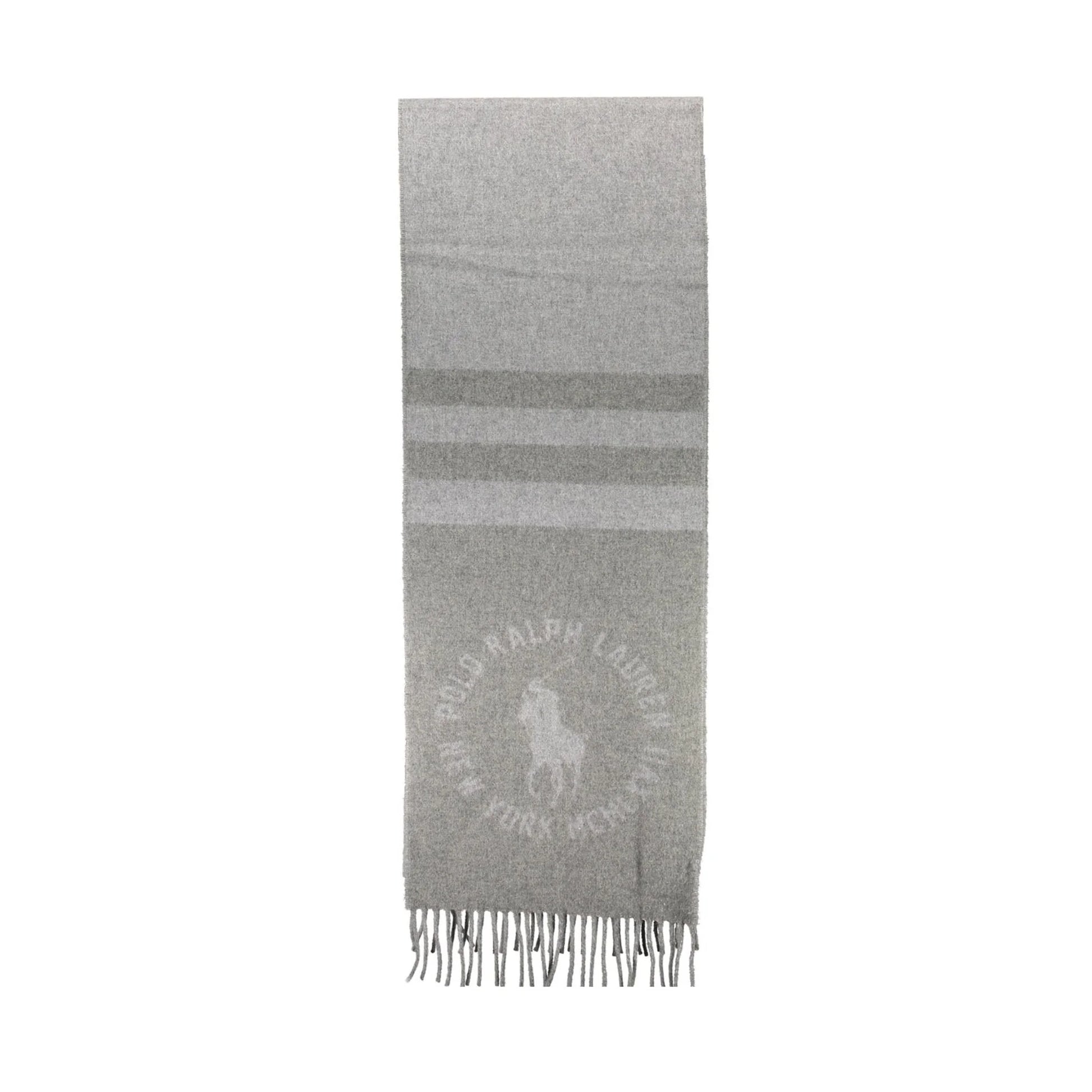 Ralph Lauren Sciarpa Uomo Grigia Logo Sciarpe grigio - vista 3
