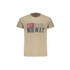 Norway 1963 T-Shirt Maniche Corte Uomo Beige Stampa
