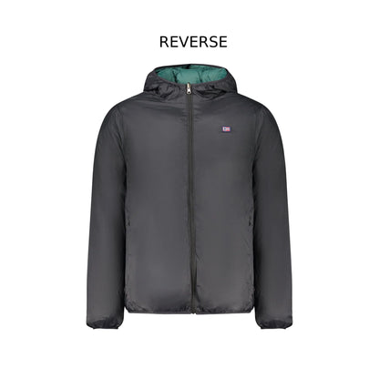Norway 1963 Giubbotto Uomo Nero Cappuccio Reversibile Logo Giubbotti e Giacche - foto prodotto