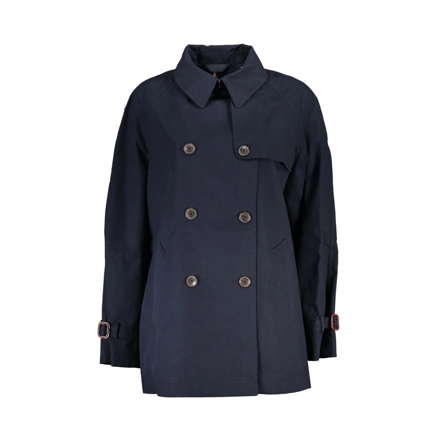 Tommy Hilfiger Trench Donna Blu Applicazione Logo Giubbotti e Giacche - foto prodotto