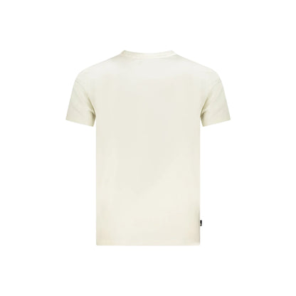 Timberland T-Shirt Maniche Corte Uomo Beige Stampa Logo - vista 2