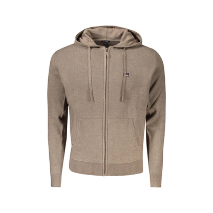 Norway 1963 Cardigan Uomo Marrone con Cappuccio e Zip Maglie - foto prodotto