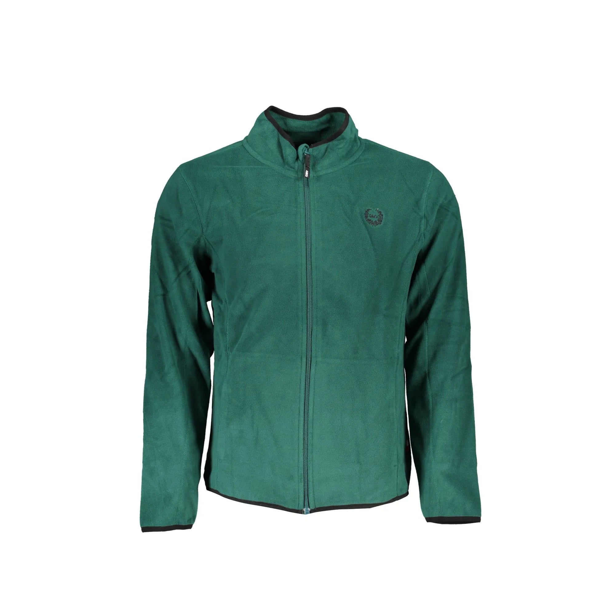 GIAN MARCO VENTURI FELPA CON ZIP UOMO VERDE