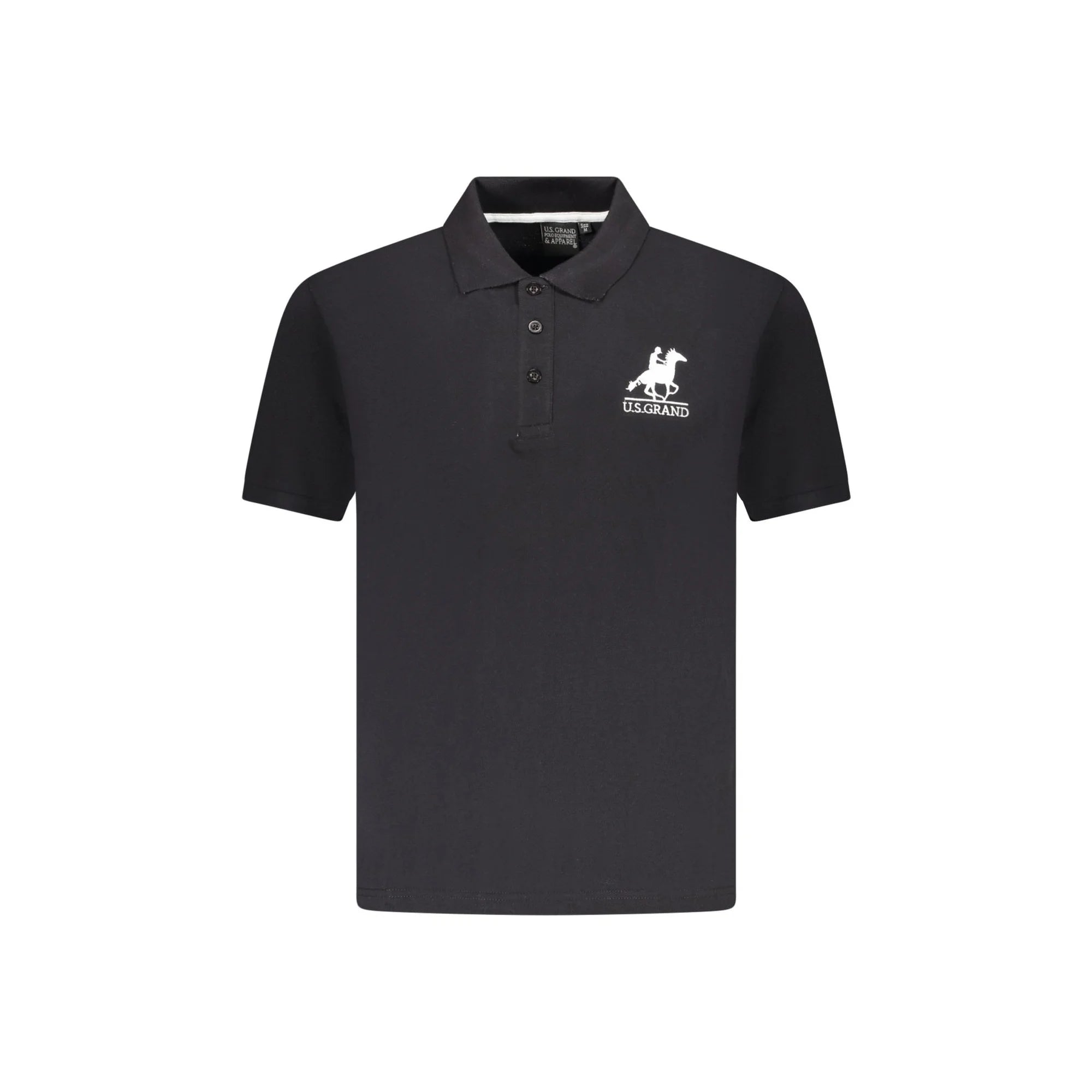 U.S. GRAND POLO POLO MANICHE CORTE UOMO NERO