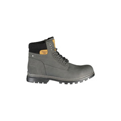 CARRERA Bottines Homme Grises avec Lacets et Logo en Évidence
