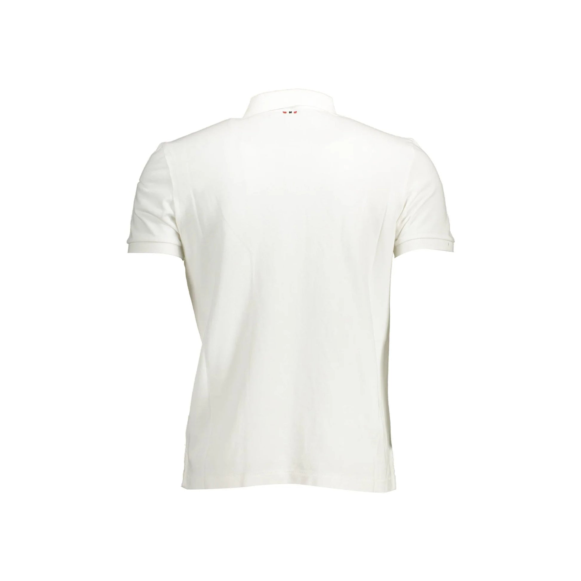 Napapijri Polo Maniche Corte Uomo Bianca Stampa bianco - vista 2