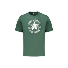 Converse T-Shirt Maniche Corte Uomo Verde Stampa Logo