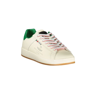 ESERCITO 1659 Scarpe Sportive Uomo Bianche con Dettagli Verdi Sneakers bianco - vista 2