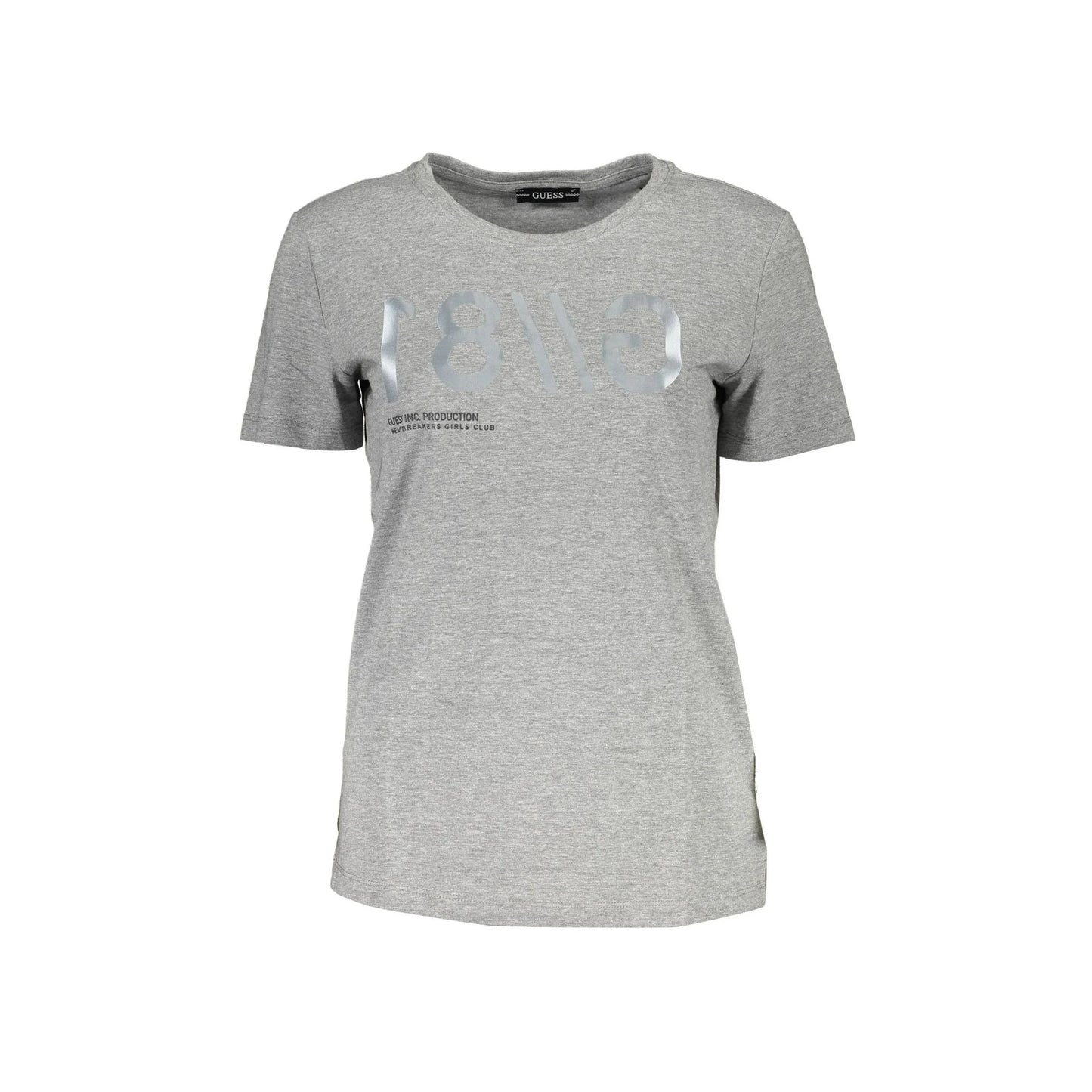 Guess Jeans T-Shirt Maniche Corte Donna Grigia Stampa Logo Grigio - foto prodotto