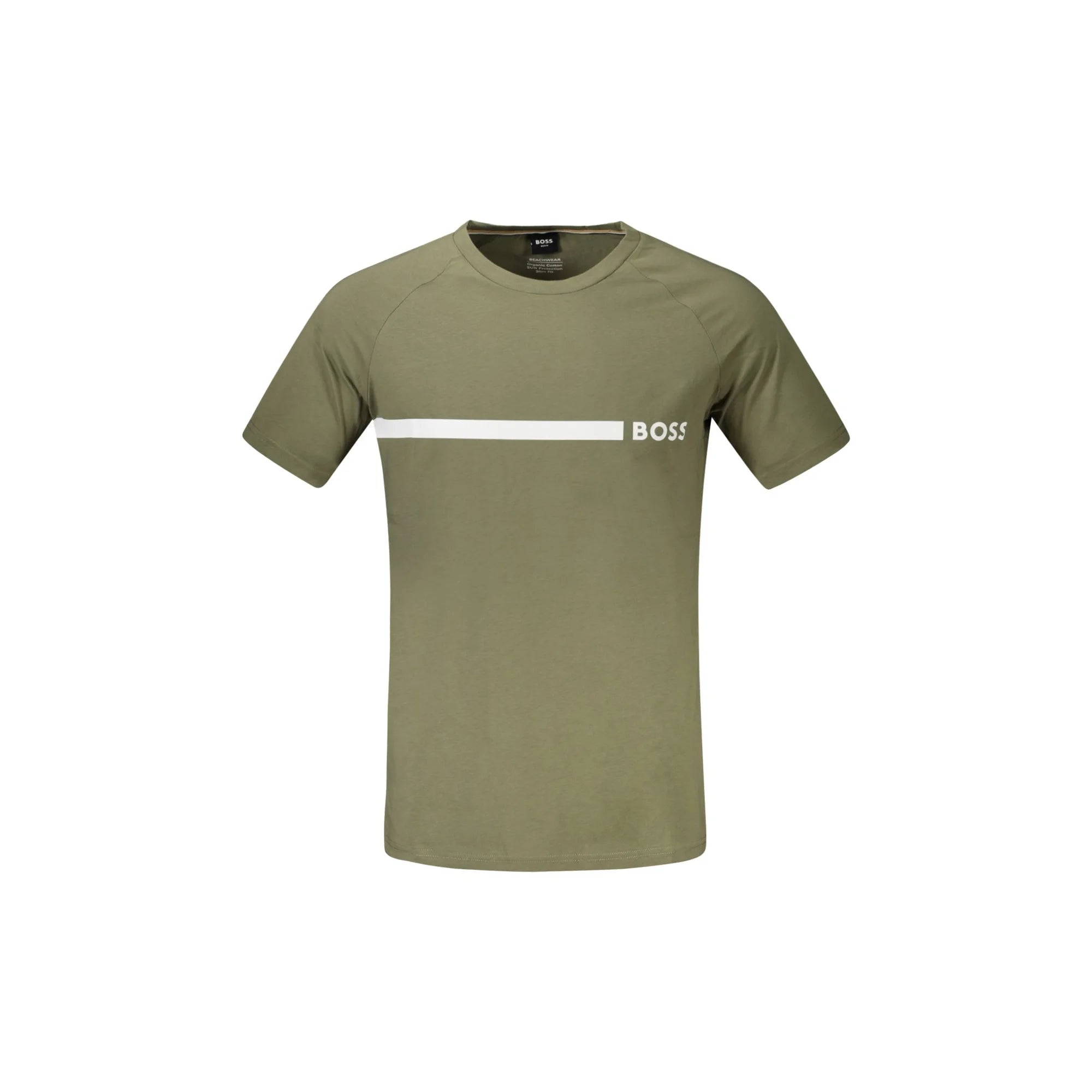 HUGO BOSS T-SHIRT MANICHE CORTE UOMO VERDE