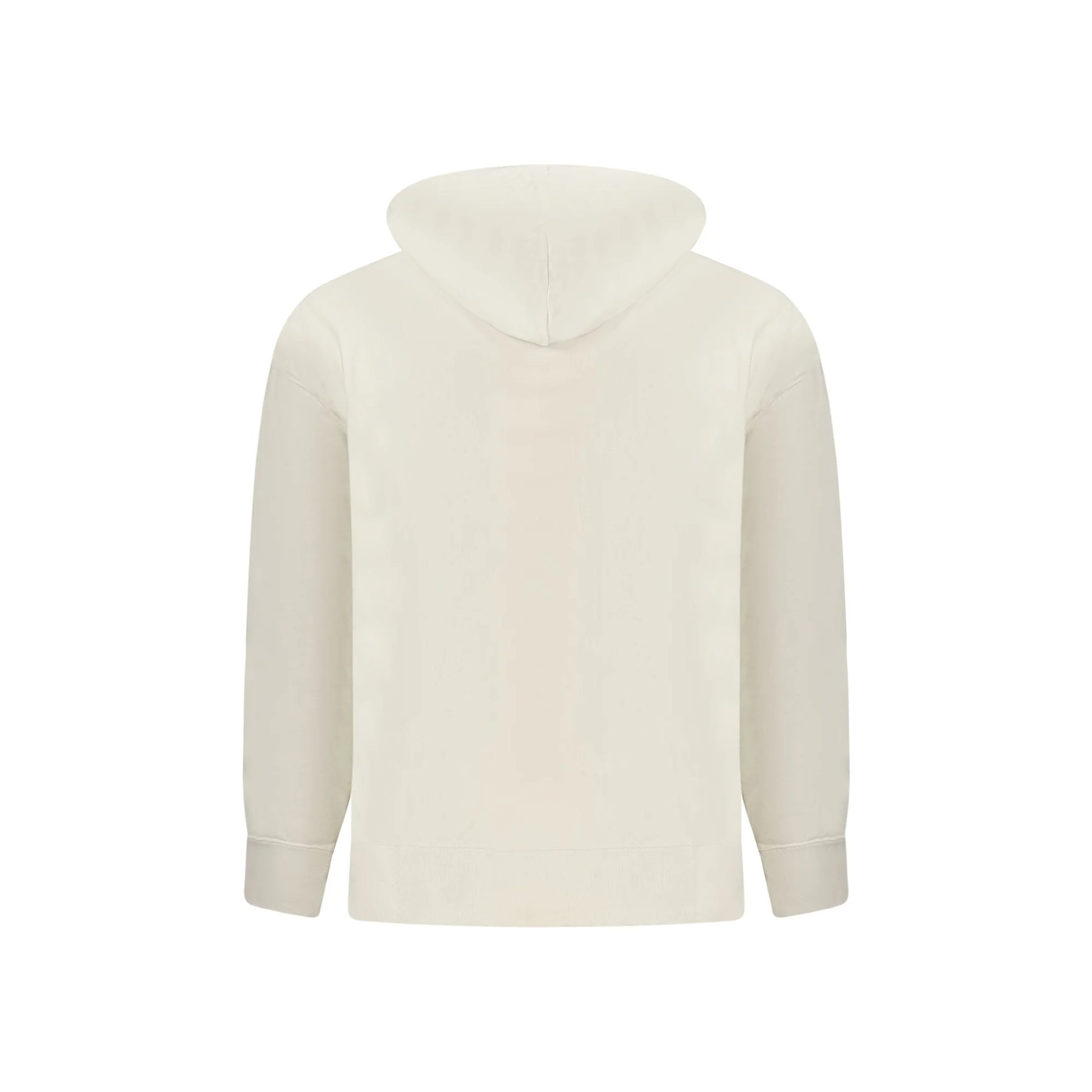 Calvin Klein Felpa Uomo Beige Cappuccio Garzata Tascone Ricamo Felpe - vista 2