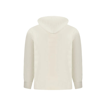 Calvin Klein Felpa Uomo Beige Cappuccio Garzata Tascone Ricamo Felpe - vista 2