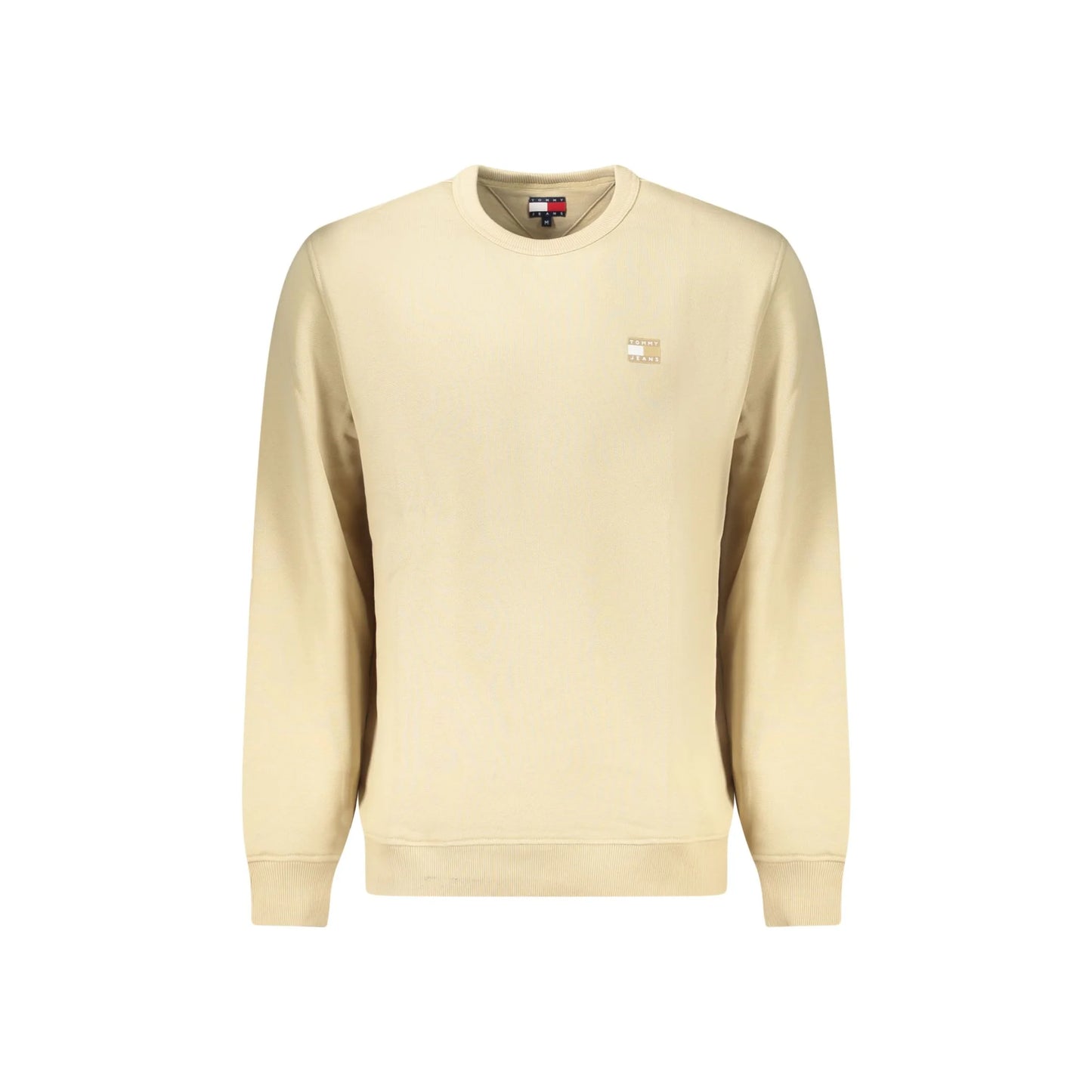 Tommy Hilfiger Felpa Uomo Beige Girocollo Garzata Logo Felpe - foto prodotto