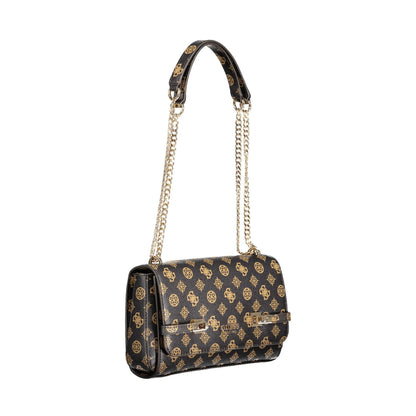 GUESS JEANS Borsa Donna Loralee Marrone con Manici in Catena Borse - vista 3