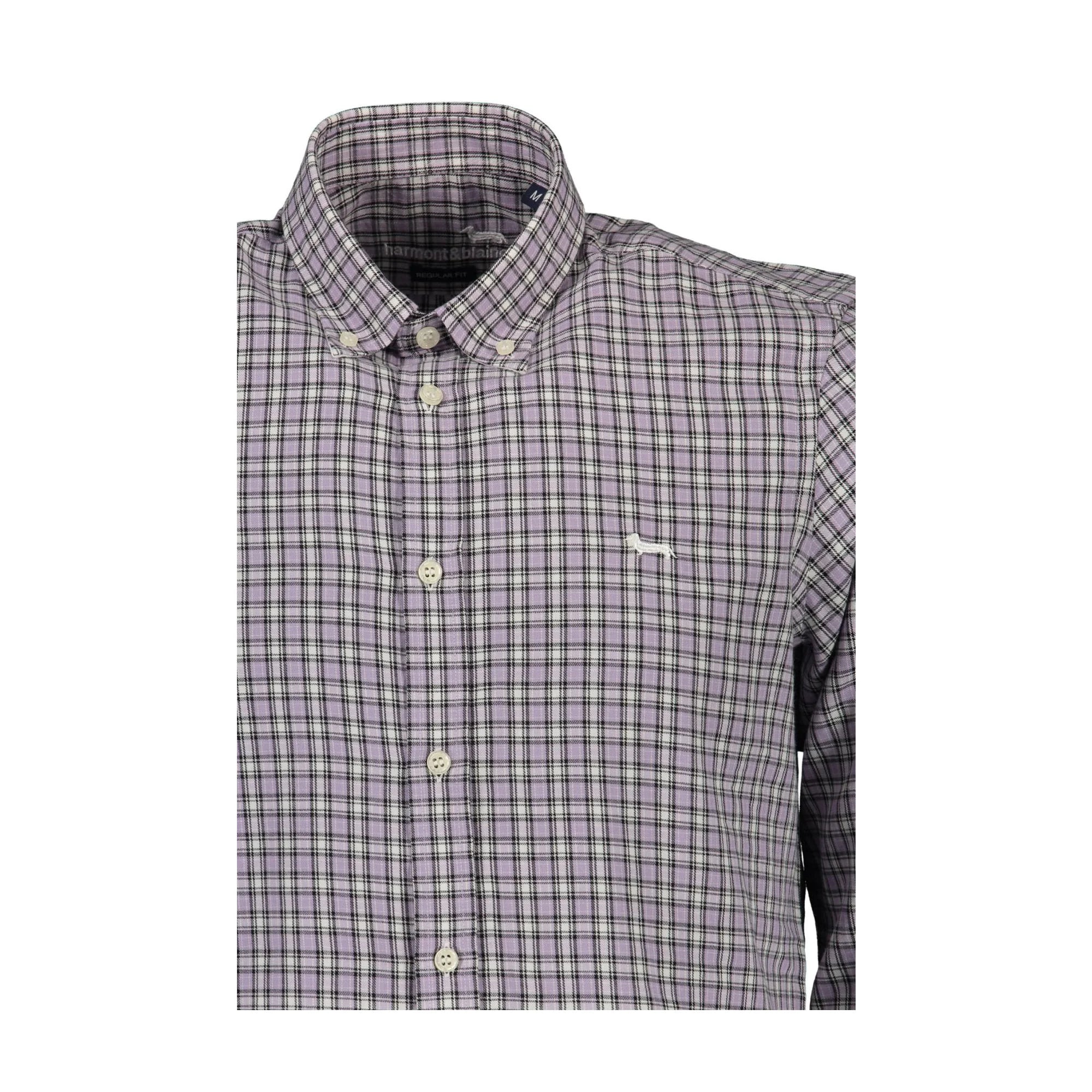 HARMONT & BLAINE CAMICIA MANICHE LUNGHE UOMO VIOLA