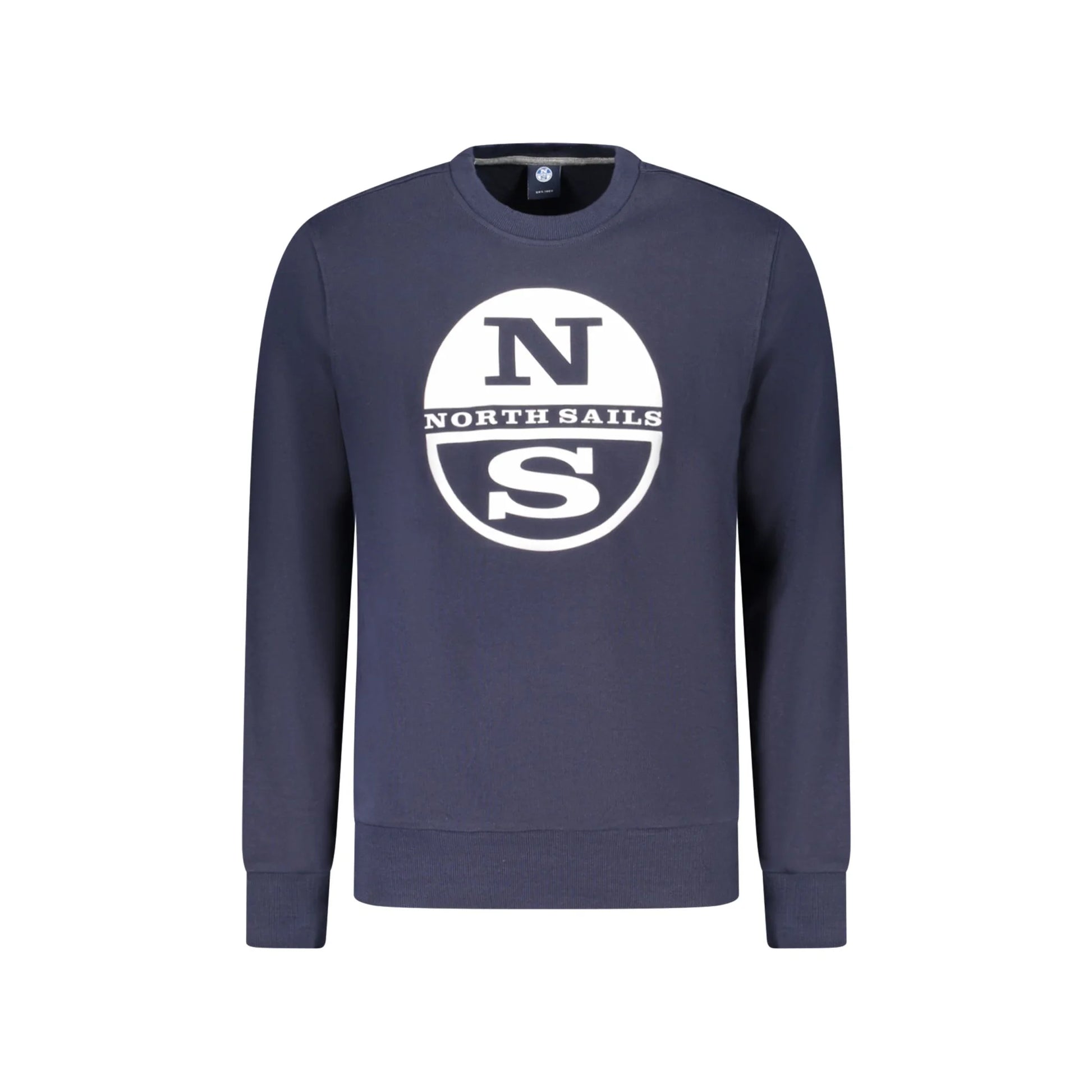 North Sails Felpa Uomo Blu Girocollo con Logo Felpe - foto prodotto