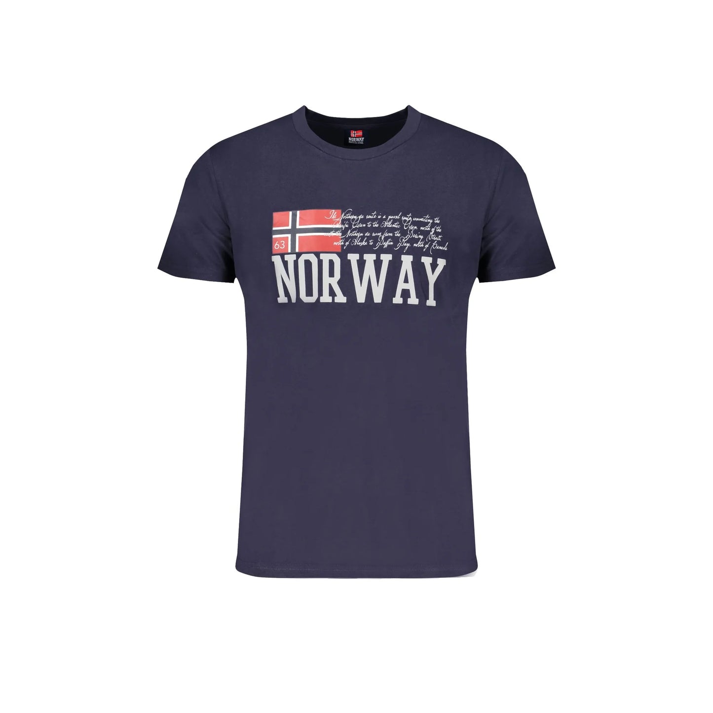 Norway 1963 T-Shirt Maniche Corte Uomo Blu Stampa - foto prodotto
