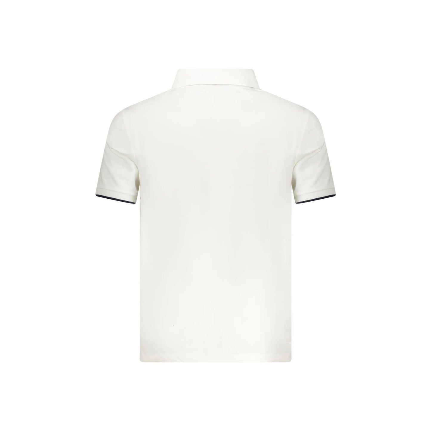 North Sails Polo Uomo Bianca Maniche Corte Contrasto Stampa Logo bianco - vista 2