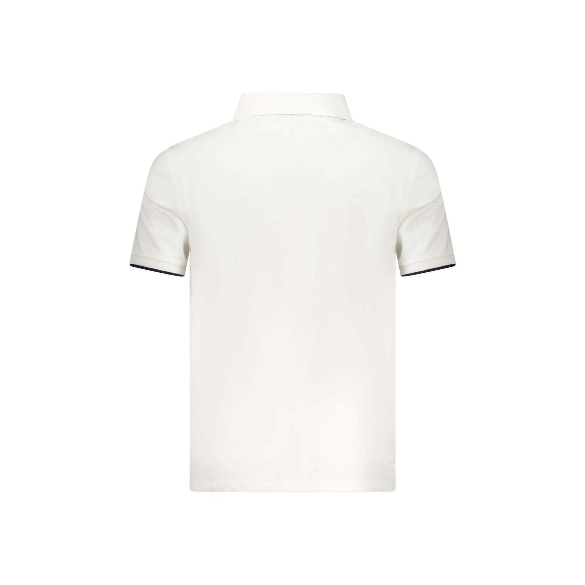 North Sails Polo Uomo Bianca Maniche Corte Contrasto Stampa Logo bianco - vista 2